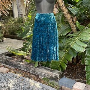 Allison Taylor burnout floral velvet skirt